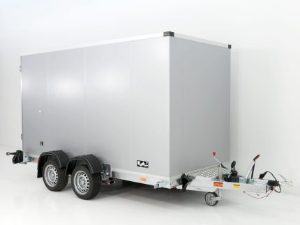 Vezeko remolque de plataforma abatible 157x344cm Altura: 190cm 2,7t | Plata