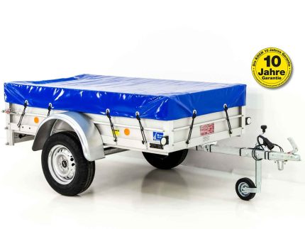 Remolque Koch con lona 105x205cm 750kg | tipo U2 | lona plana azul profesional