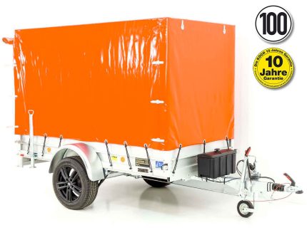 Remolque Koch «Edition 35» 125x250cm 1300kg | tipo 4.13 | lona alta 160cm - Naranja